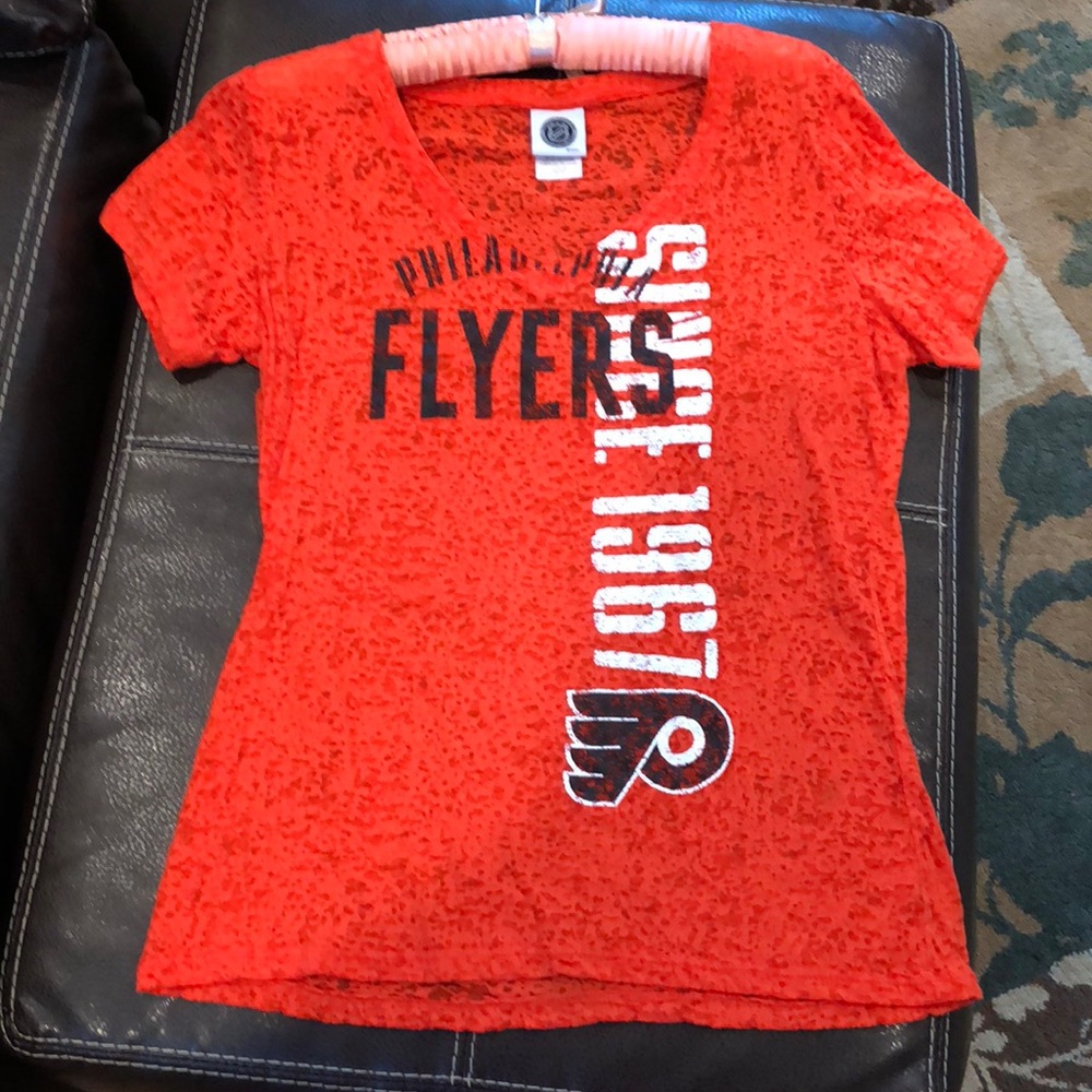 NHL Flyers Philadelphia V Neck T Shirt